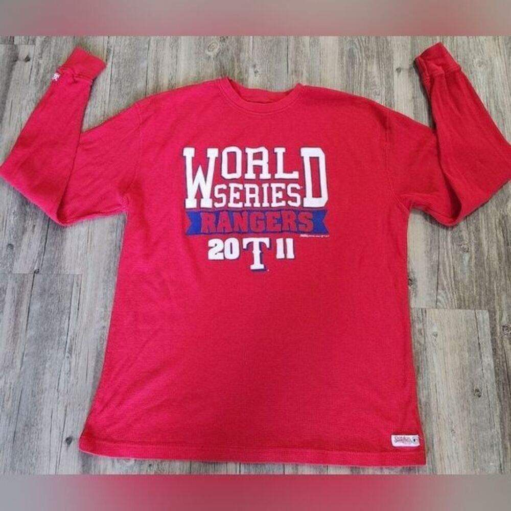 Texas‎ Rangers 2011 World Series Long Sleeve shirt size Large